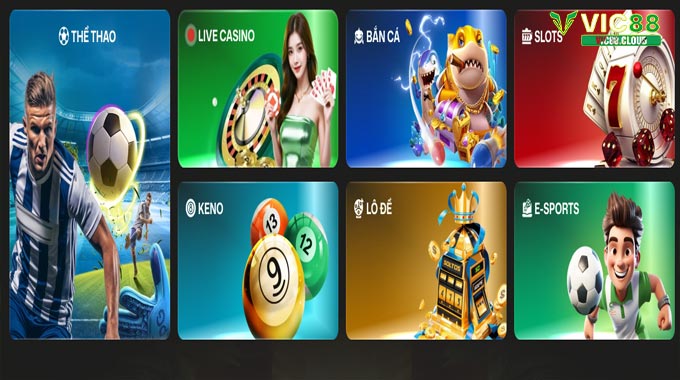 Giới thiệu VIC88 đa dạng sản phẩm cá cược